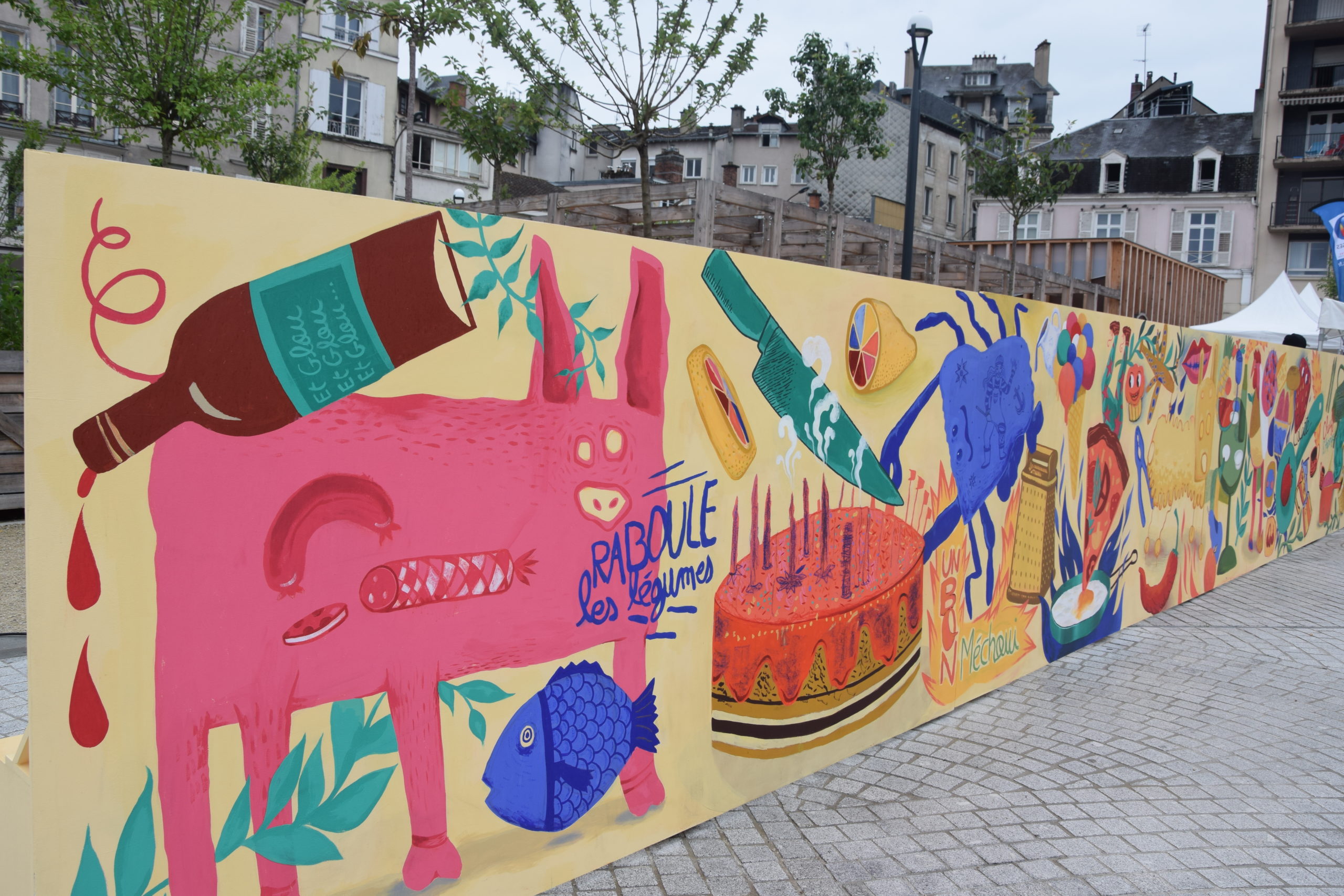Fresque festival street art - en partenariat ville de Limoges